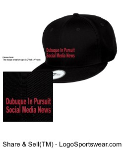 Dubuque In Pursuit New ERA CAP BLACK RED PRINT Design Zoom